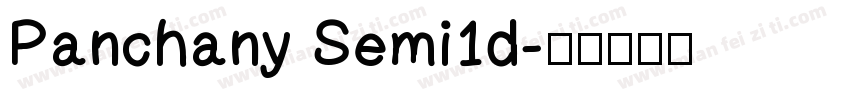 Panchany Semi1d字体转换